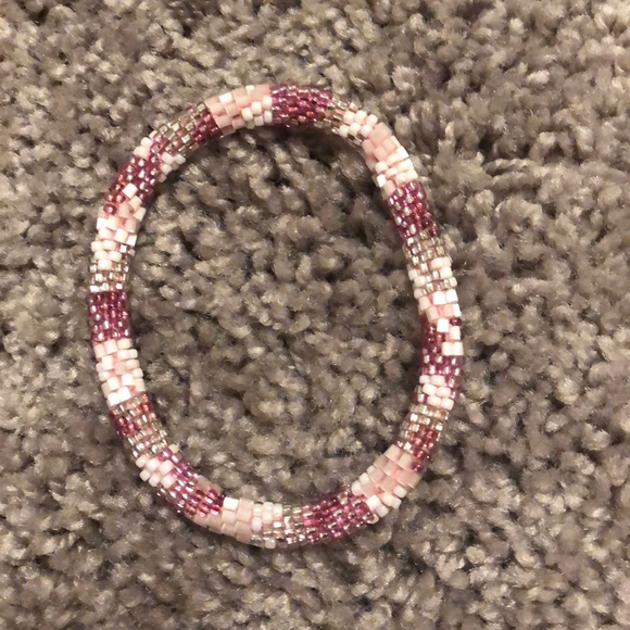 Pink Braided Bracelet - Picture 1 of 2